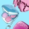 Cheek Palette Cream Blusher Warm Tone Cool Tone Mini Keyring Pocket