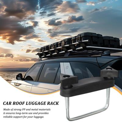 Luggage Rack For Car Roof Cargo Roof Clamps Luggage Carrier Heavy-Duty Automotive Mounting Clips For Construction Material