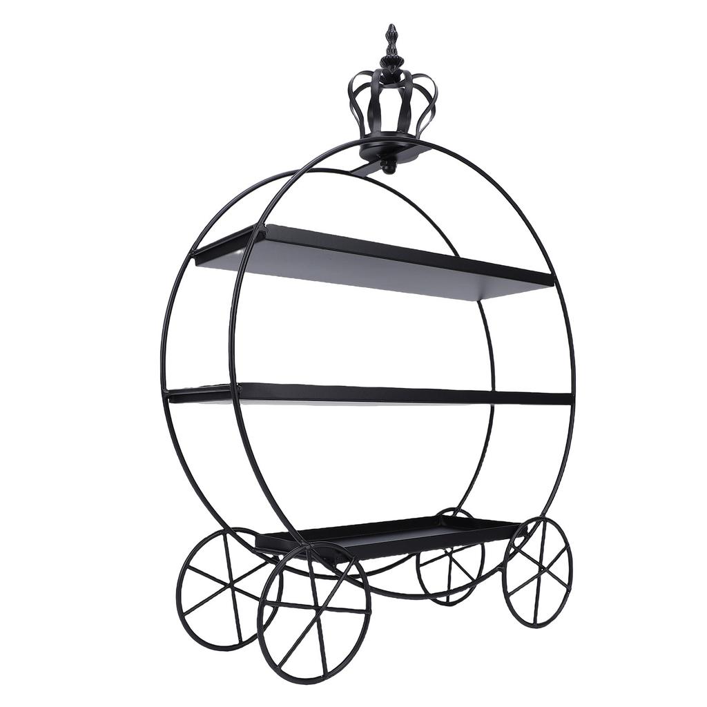 3 Tier Cupcake Stand Holder Iron Dessert Table Display Stand for Wedding Afternoon Tea Donuts Cookies Fruit Black