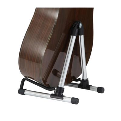 Portable Guitar Stand Compact, Foldable, (Silver)