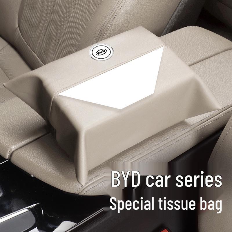 BYD Car Tissue Bag for Han, Tang, Song, Yuan, Qin Models - Plus Dim Pro Max Tie-On Tissue Box