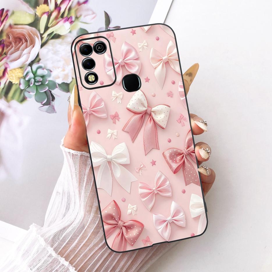 For Infinix Hot 11 Play Case Stylish Butterfly Tree Painted Cover Soft TPU Phone Case For Infinix Hot 10 Play X688C X688B Fundas