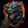 Dragon In Chains Fantasy Mens T-shirt Cotton