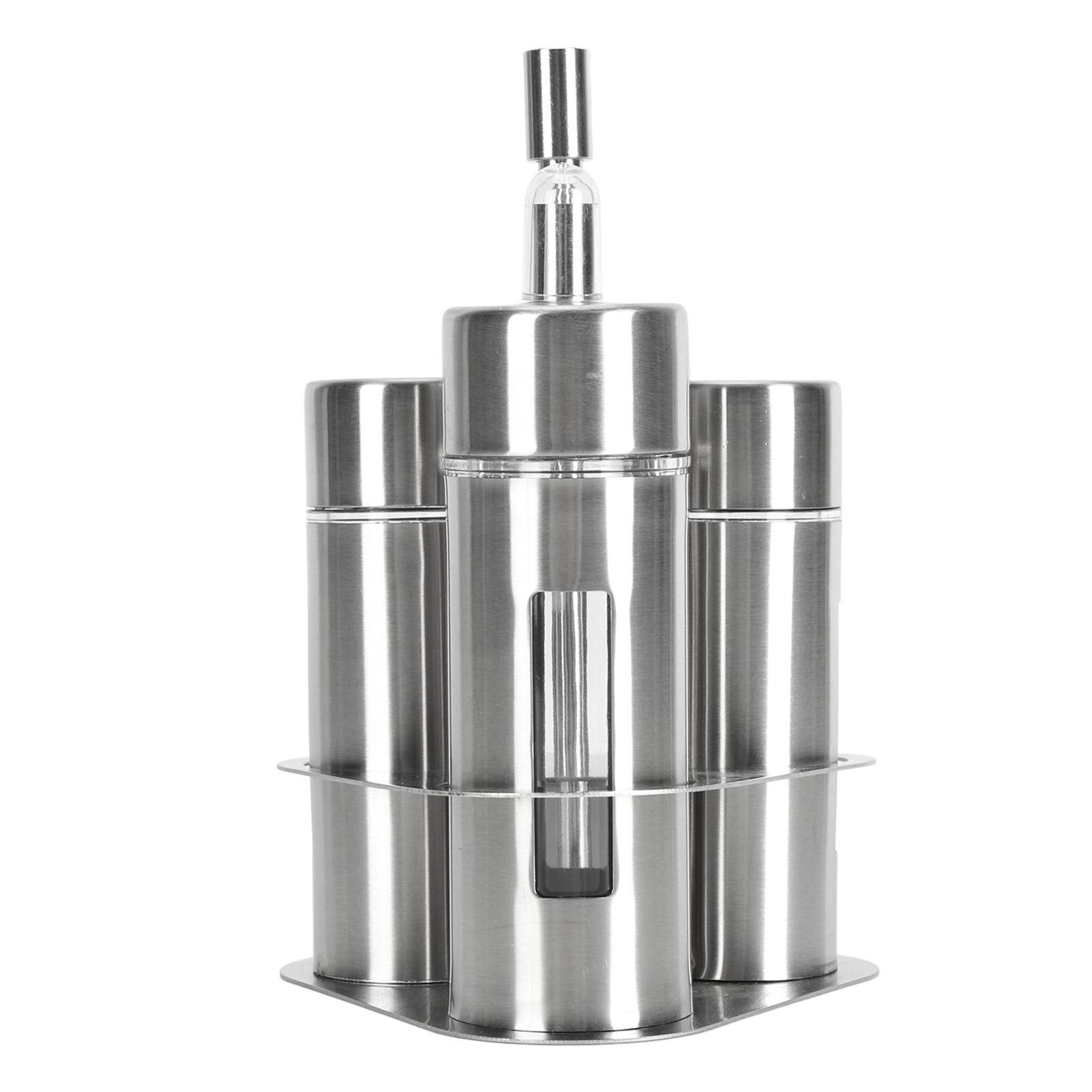 Spice Shaker 304 Stainless Steel with Viewing Window Pepper Shaker for Restaurant Home BBQ Salt Spice Shaker with Viewing Window