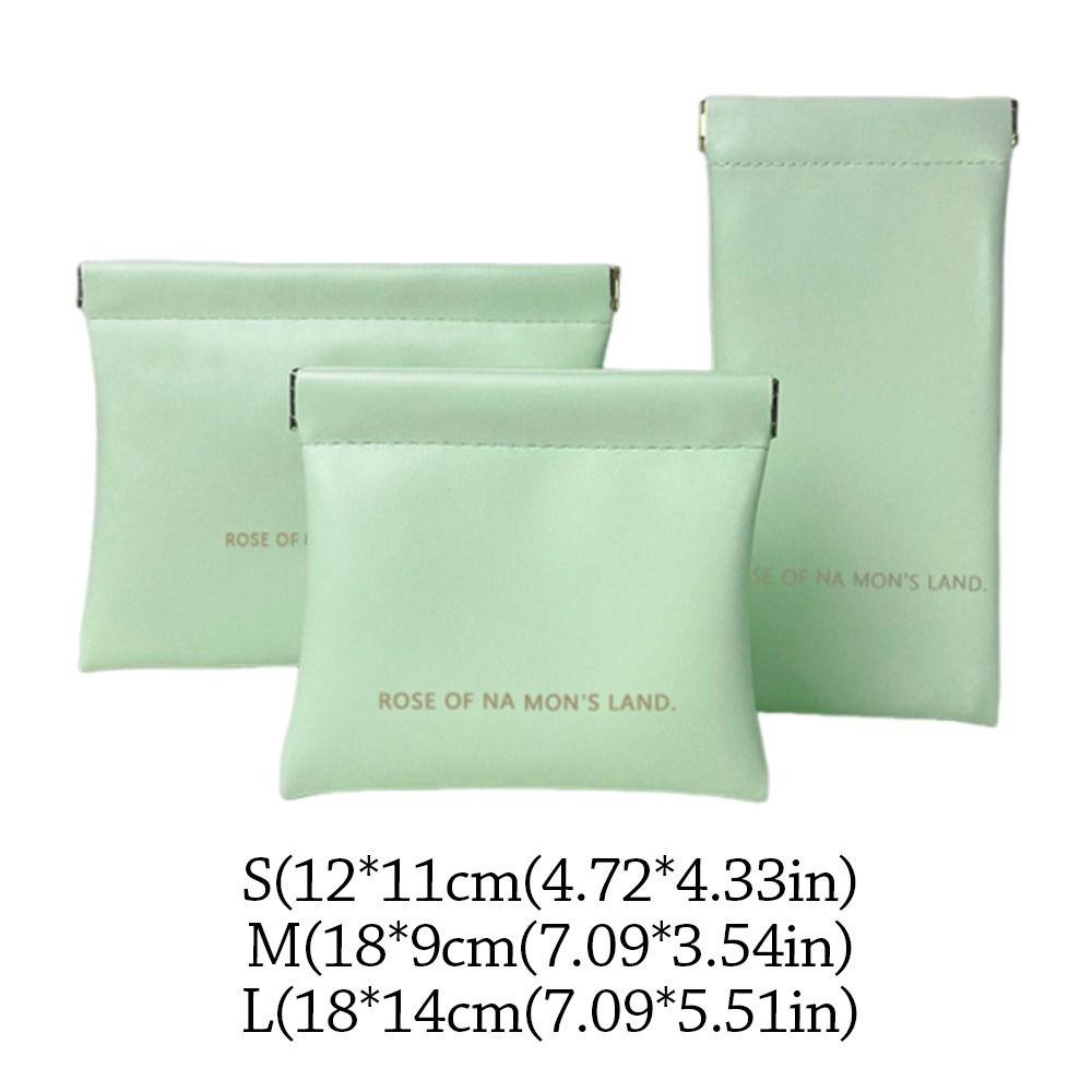 Fashion With Inner Bag Lipstick Makeup Bag Simple Mini Jewelry Handbag Travel PU Storage Bag for Women Girls