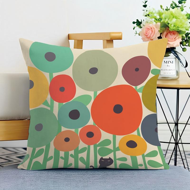 

Креативный геометрический принт Декоративная наволочка для спальни, гостиной, квадратная подушка, наволочка 40x40cm