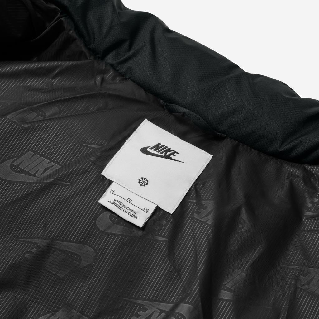 Nike Αθλητικά Ρούχα Club Μπουφάν Puffer (Μέγεθος Ασίας) Μαύρο/Λευκό Ανδρικά Streetwear FB7369-010