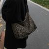 Schicke Hobo-Tasche mit Leopardenmuster, Weiche Tragetasche, Schultertaschen mit verstellbarem Riemen, Lässige Retro-Umhängetasche für Damen für den Alltag, Arbeit