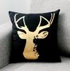 Love Black And White Bronzing Cushion Decorative Pillows Gold Foil Geometric Pillowcase Home Decor Sofa Throw Pillow 17*17inch