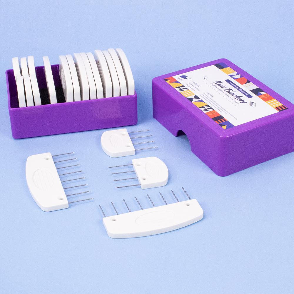 20PCS Premium Stainless Steel Knitting Blockers Set 2 Sizes Blocking Combs & Pins Professional Knitting & Crochet Blocking Tools