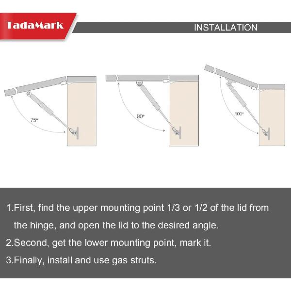 C16-09209 16 Inch 38lb/169N Gas Strut Shock Spring 15.7in Lift Support for Leer A.R.E Camper Shell Truck Cap Leer Topper Window Rear Glass Door Hatch