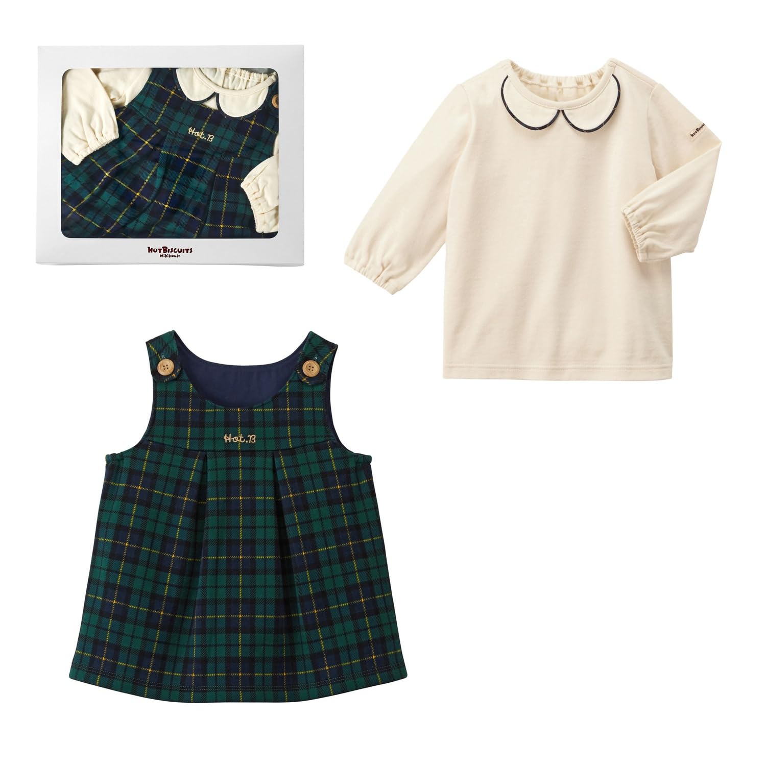 

MIKIHOUSE HOT BISCUITS Раздельный набор печенья Слоновая кость 70см (Коробка в комплекте) 74-9995-380 слоновая кость