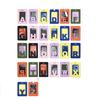 Solid Color 26 Letter Name Luggage Tag PU Alphabet Card Holder Airplane Suitcase Tag  Women