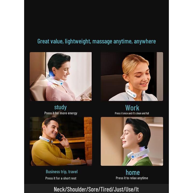 SKG Smart Neck Massager with Heat Therapy CN plug (adapter included)