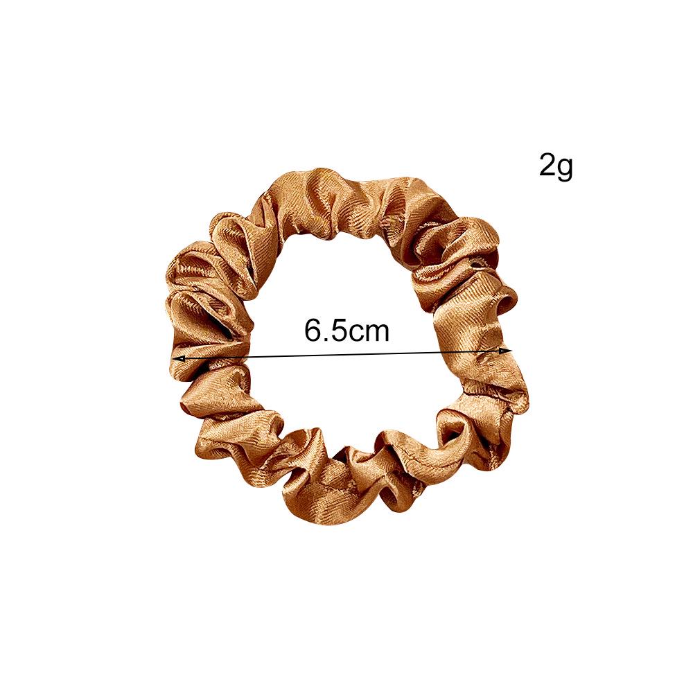 Korean Pleated Satin Hair Ring - Fashionable Elastic Headband for Ponytails