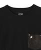 Schott LS One Star Leather Pocket T-Shirt, Men's, Size 2XL, Black, 010, 782-5930003