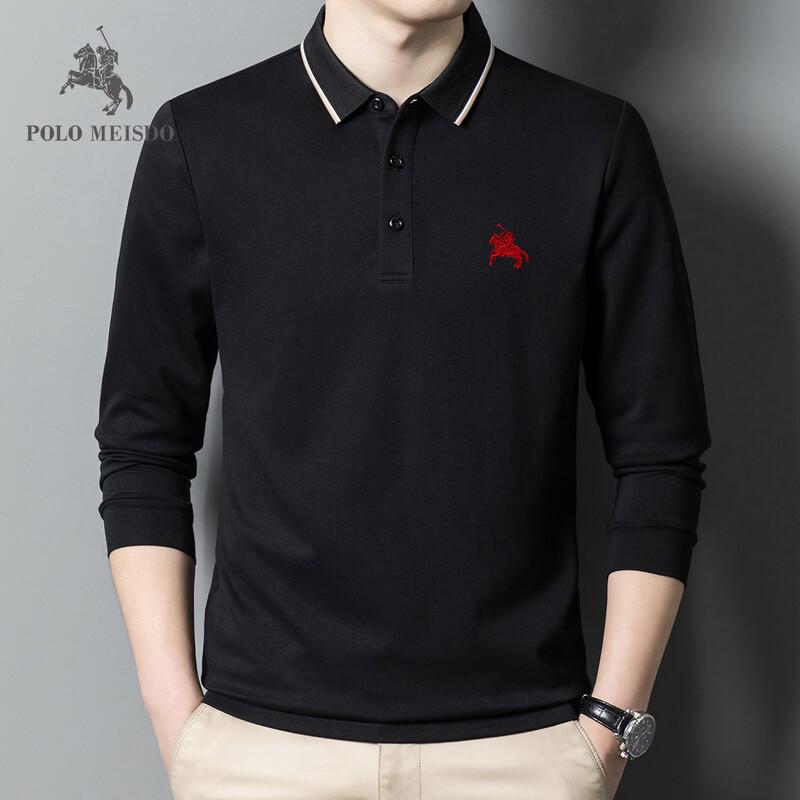 POLOMEISDO Men s Long Sleeve Casual Business Top M