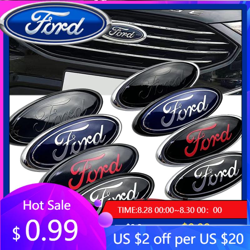 Adesivo per Auto 2026 14,6x5,7cm Emblema Griglia Anteriore per Ford Kuga Focus Ranger Mustang Mondeo Fiesta Explorer Transi