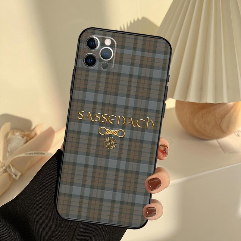 

Outlander Tartan Sassenach Phone Case For iPhone 15 14 13 12 11 16 17 Pro Max 13 mini 15 16 Plus 16e 17 Air Cover Funda iPhone 12 Pro