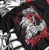 Maglietta Anime Berserk, Maglietta Manga Guts, T-shirt Nera Unisex, Armatura Berserker, Tutto