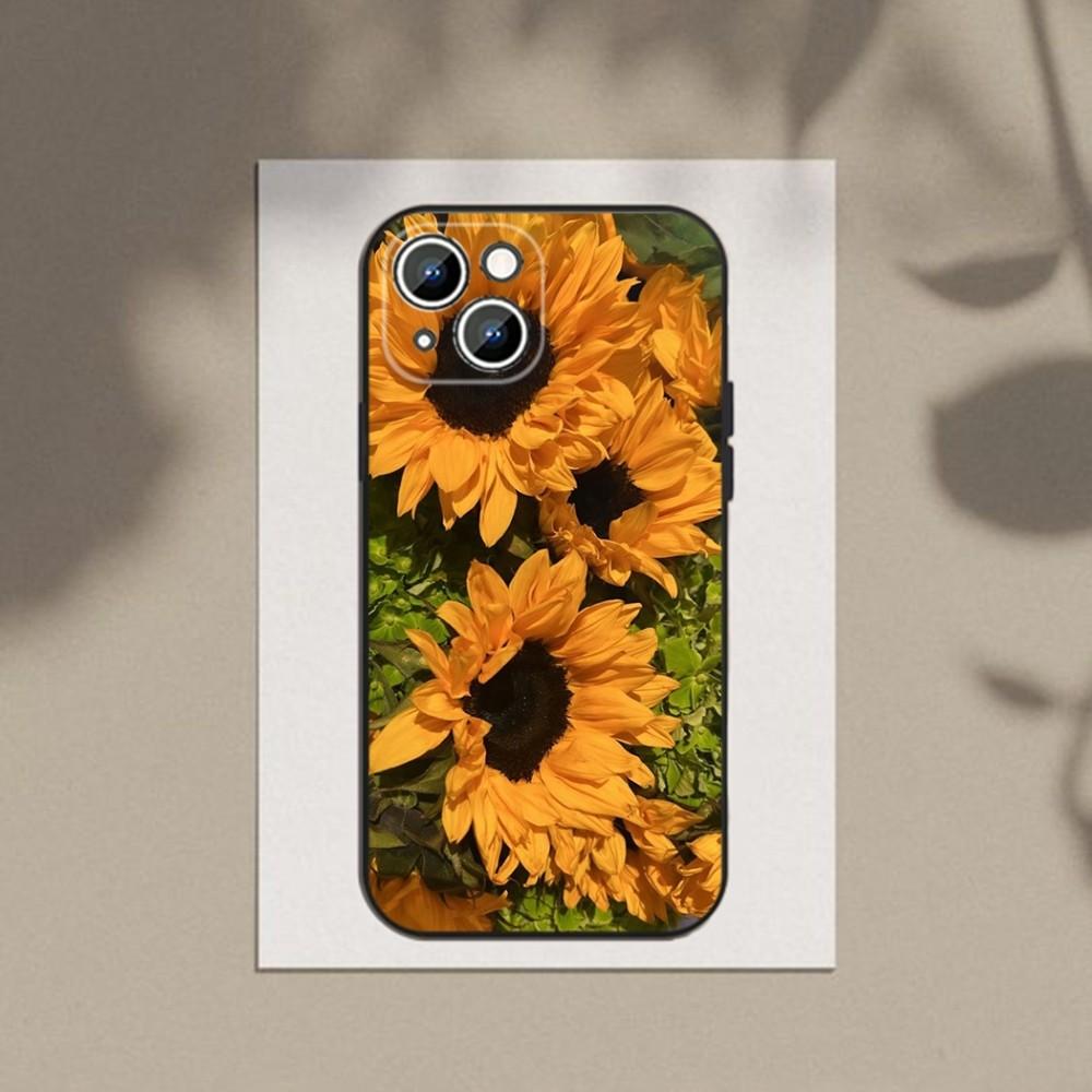 Θήκη τηλεφώνου Sunflower για iPhone Samsung Galaxy Redmi Xiaomi Oppo OnePlus Note SA 7 8 9 10 11 12 13 14 20 21 22 23 53 54 Pro Max Plus Ultra TPU Soft
