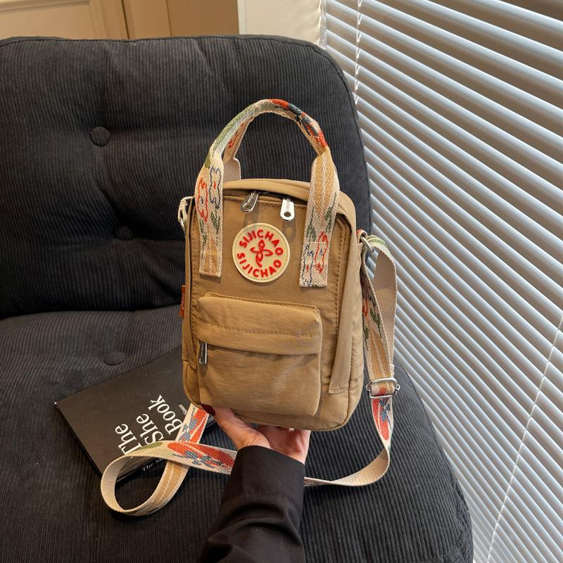 Mobile phone bag women's mini small bag small satchel travel light leisure messenger bag women's summer student canvas bag