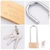 Secure Key Padlocks Extended Shackles Weatherproof Body Rustproof Mechanism Accessory for School Gym Equipment