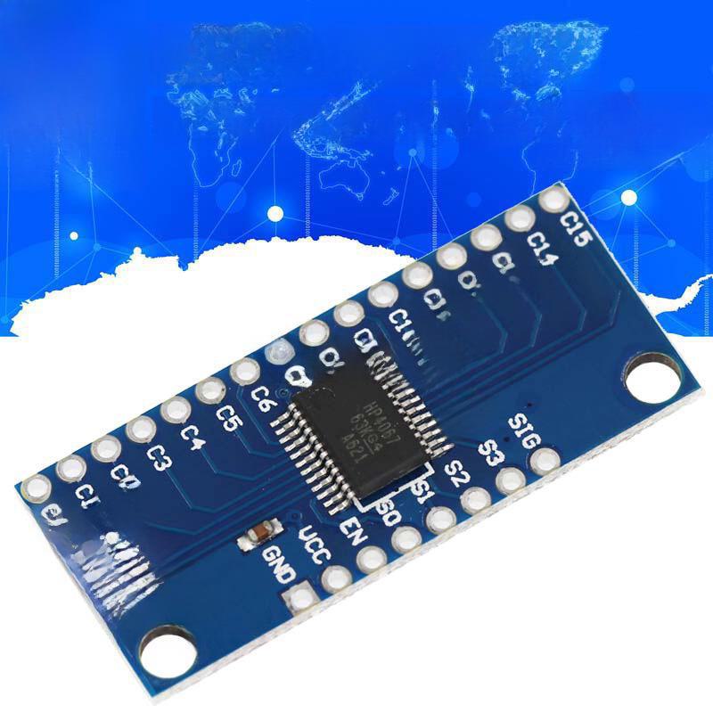 

CD74HC4067 High-Speed CMOS 16-Channel Analog/Digital Multiplexer null