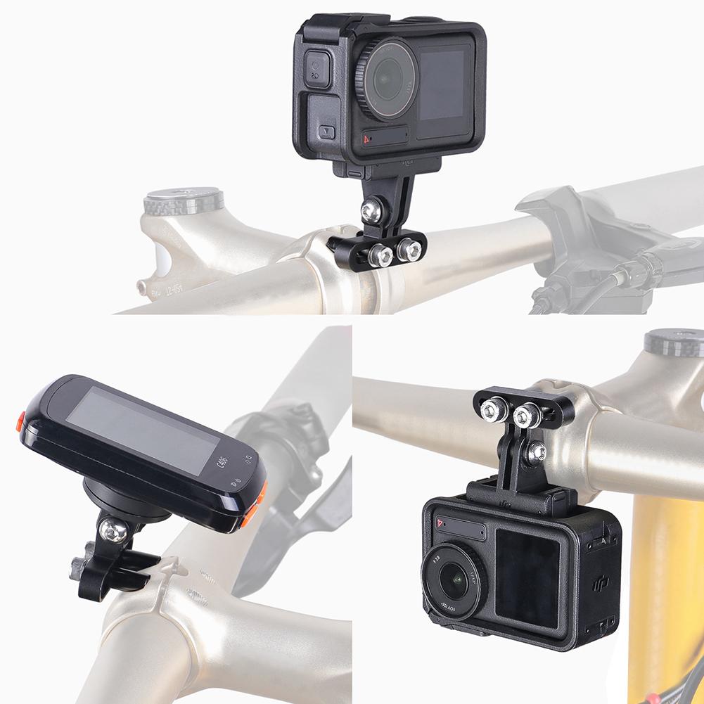 Bike Computer Mount Adjustable Angle Bike Stopwatch Mount Holder Aluminum Alloy Bicycle Handlebar Code Rack for Outdoor Sports