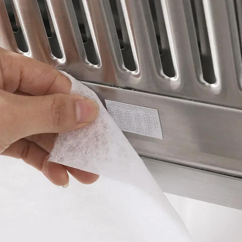 Kitchen Range Hood Anti-oil Filter Segmented Non-woven Oil-absorbing Sticker Disposable Thickened Oil Fume Filter Membrane