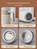 316 Stainless Steel Office Thermos Mug with Handle for Tea Separation, Suitable for Men and Women