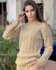 2023 Women's Knitted Cable Knit Two-Piece High Neck Sweater Set