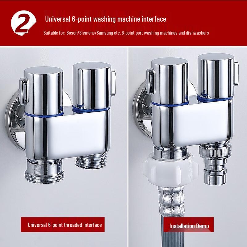 Larsd Stainless Steel Dual Outlet Angle Valve