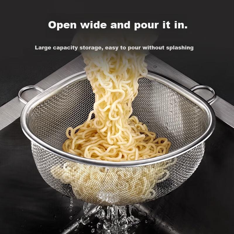 Stainless Steel Sink Strainer, Kitchen Sink Filter for Washing Dishes And Vegetables, Kitchen Waste Drainer, Triangular Basket