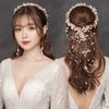 Imitation Pearl Fairy Hair Band Handmade Bridal Headdress Elegant Pearl Headdress  Hair Accessories