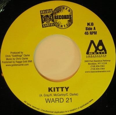7inch Record WARD 21 / BREEZE & H2O PHLO - Kitty / Bulgarian Wine WARD21 Golden Cartel R 2004 US Reggae, Ska & Dub Used