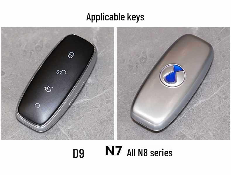 Denza D9/N7/N8 Transparent Car Key Cover with Full Coverage