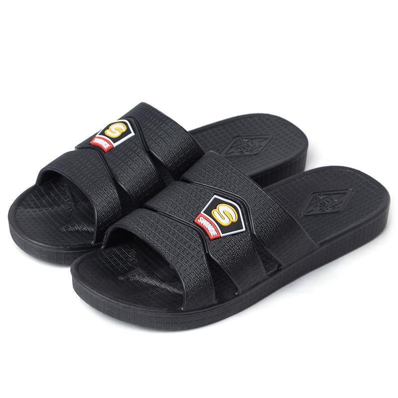 

Летние домашние тапочки для ванной комнаты мужские ПВХ с мягкой подошвой Four Seasons Home Cool Slippers 40 чёрный