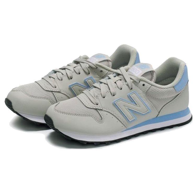 New Balance Nb 500 Retro Sports Low Top Marathon Running Shoes Women sneaker Gray Blue GW500SCP