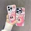 Sweet and Cool Rabbit Labubu Is Suitable for Apple 14Promax Mobile Phone Case 16 Advanced 15 Trendy 1311.