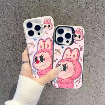 Sweet and Cool Rabbit Labubu Is Suitable for Apple 14Promax Mobile Phone Case 16 Advanced 15 Trendy 1311.