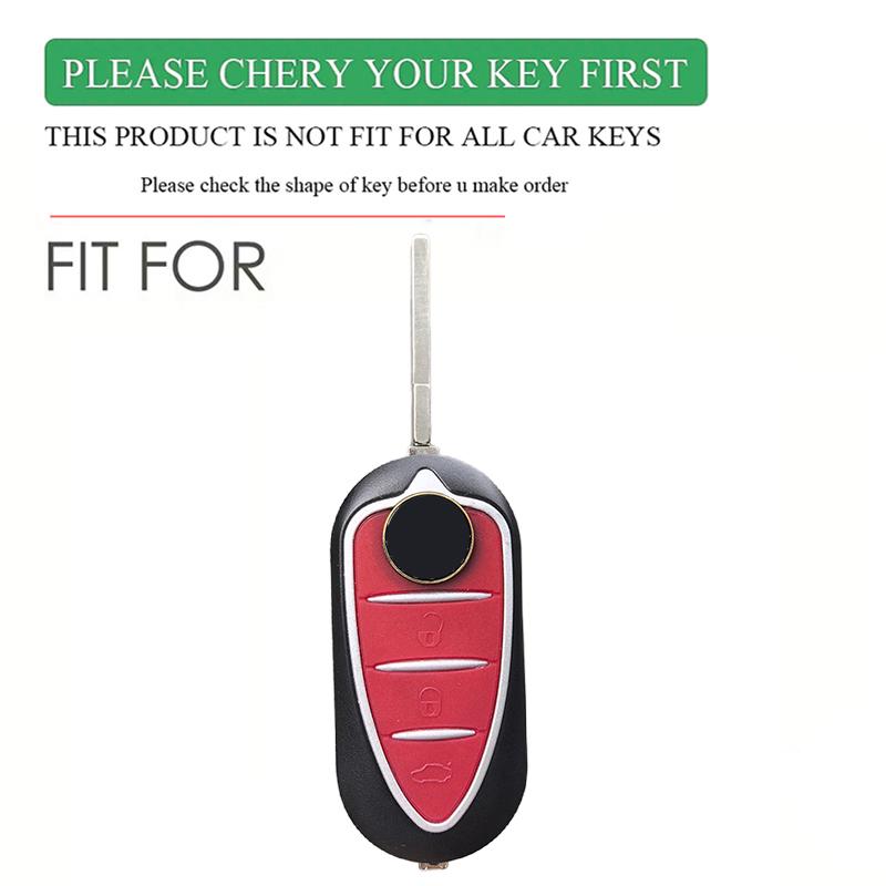 New Silicone Key Cover Holder For Alfa Romeo Giulietta Myth Junior 4C Romeo Mito Myth 159 GTO GTA Car Remote Control Accessories