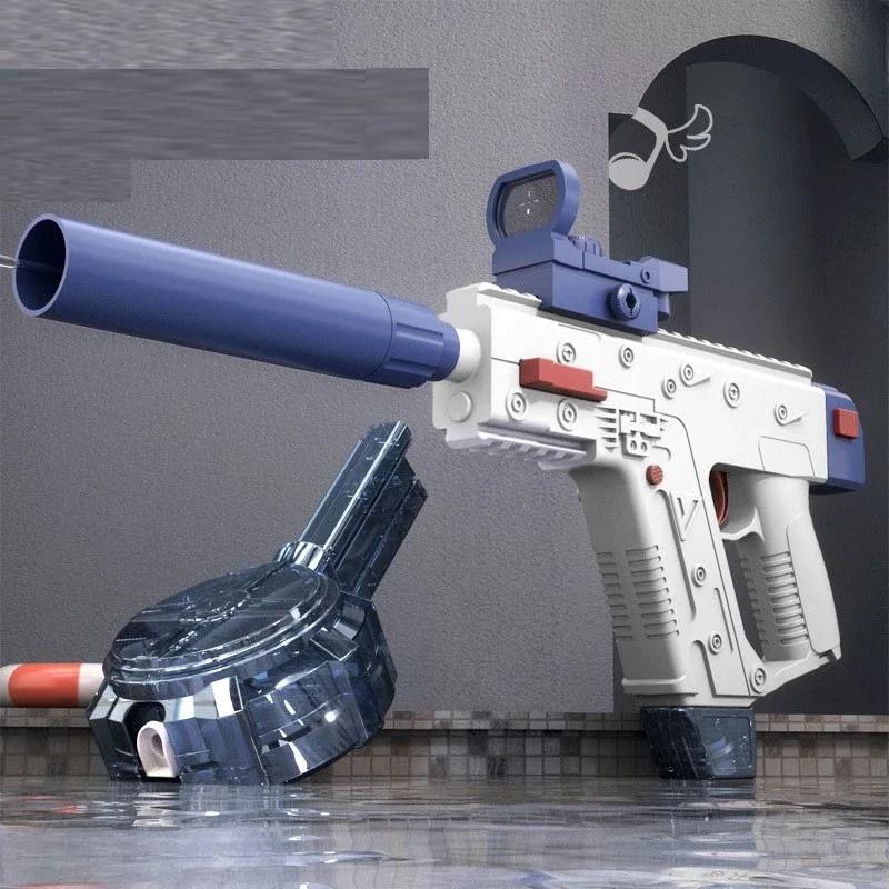 Electric Water Gun for Kids Large-Capacity Rapid-Fire Summer Splash Outdoor Shooting Toy Boys Birthday Gifts Water Play Toys