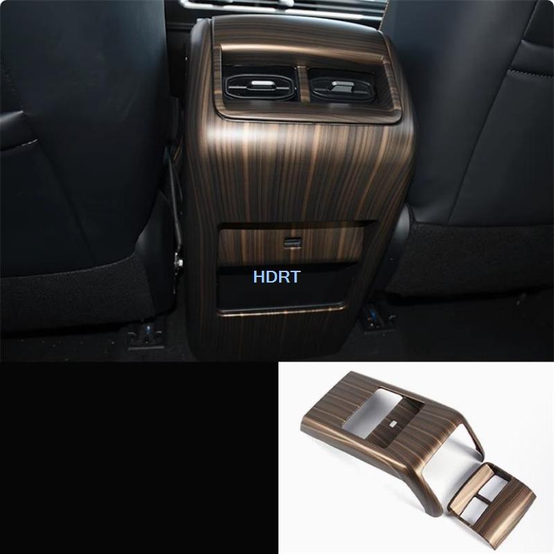 For Baic Beijing BJ30 2024 + Peach Wood Grain Interior Car Styling Gear Shift Window Control Panel Front Rear Air Vent Outlet