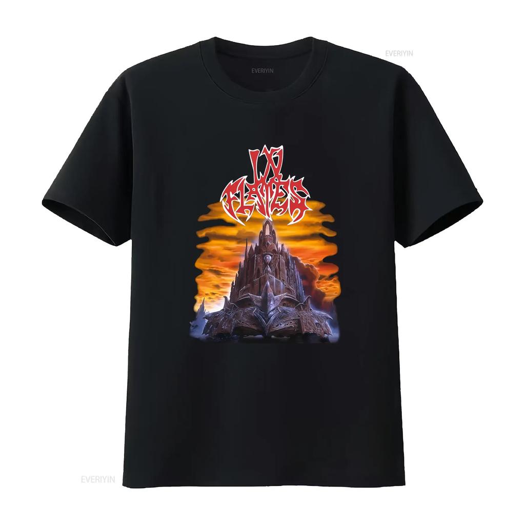 In Flames Tričko The Jester Race Rockový Koncert Vintage Design Kapela Heavy Metal vintage Vyprané Univerzální Mírně Unisex Měkké