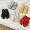 Fashion Candy Color Flip Flops Women New Designer Cozy Beach  Slides Shoes Woman Summer Outdoor Jandal Slippers Platform Sandalias Mujer