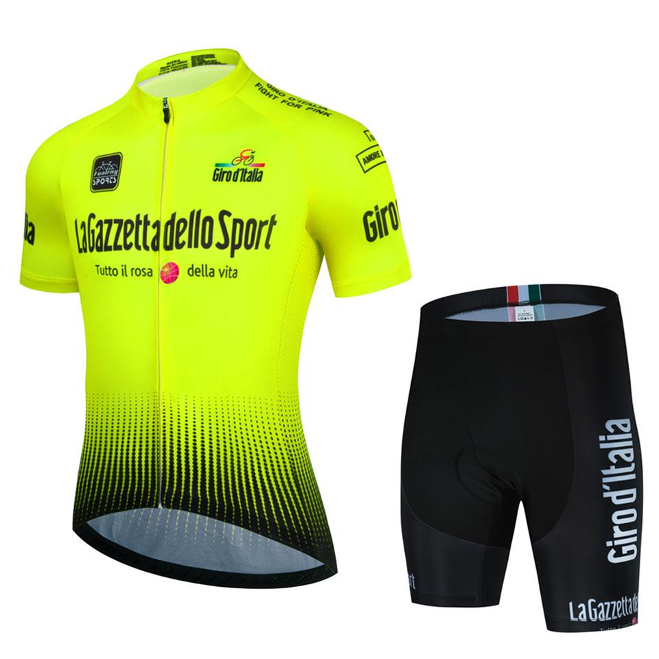 

2026 Tour Of Italy Summer Bicycle Clothes Cycling Jersey Set Road Bike Short Sleeve Cycling Clothing Men Mtb Jersey Set Sport Wear 4XL