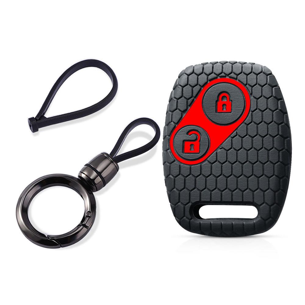 For Honda CRV SRV FRV Fit Civic Accord Jazz For Acura CSX Silicone Key Case Fob Accessories Holder Key Cover Shell