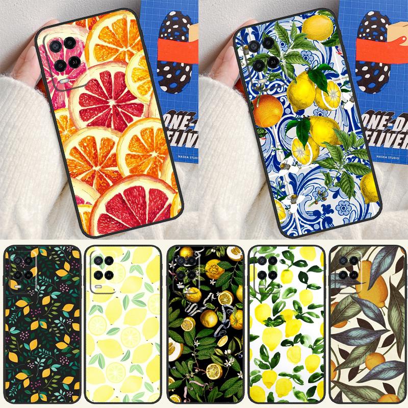 Summer Fruit Lemon For Oppo A74 A94 A54 A80 A78 A98 A40 A60 A18 A38 A58 A15 A17 A77 A57S A16 A76 A96 Phone Case