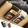 Car Sun Visor Glasses Holder Card Ticket Stainless Storage Clip For Abarth FIAT 500 FR Stilo Doblo Tipo Lancia Musa Grande